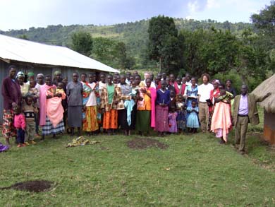 Maasai Church of God congregation at Oldanyati
